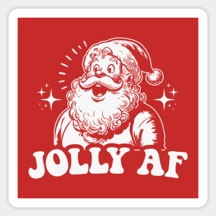 Jolly AF - Vintage Santa Claus Sticker